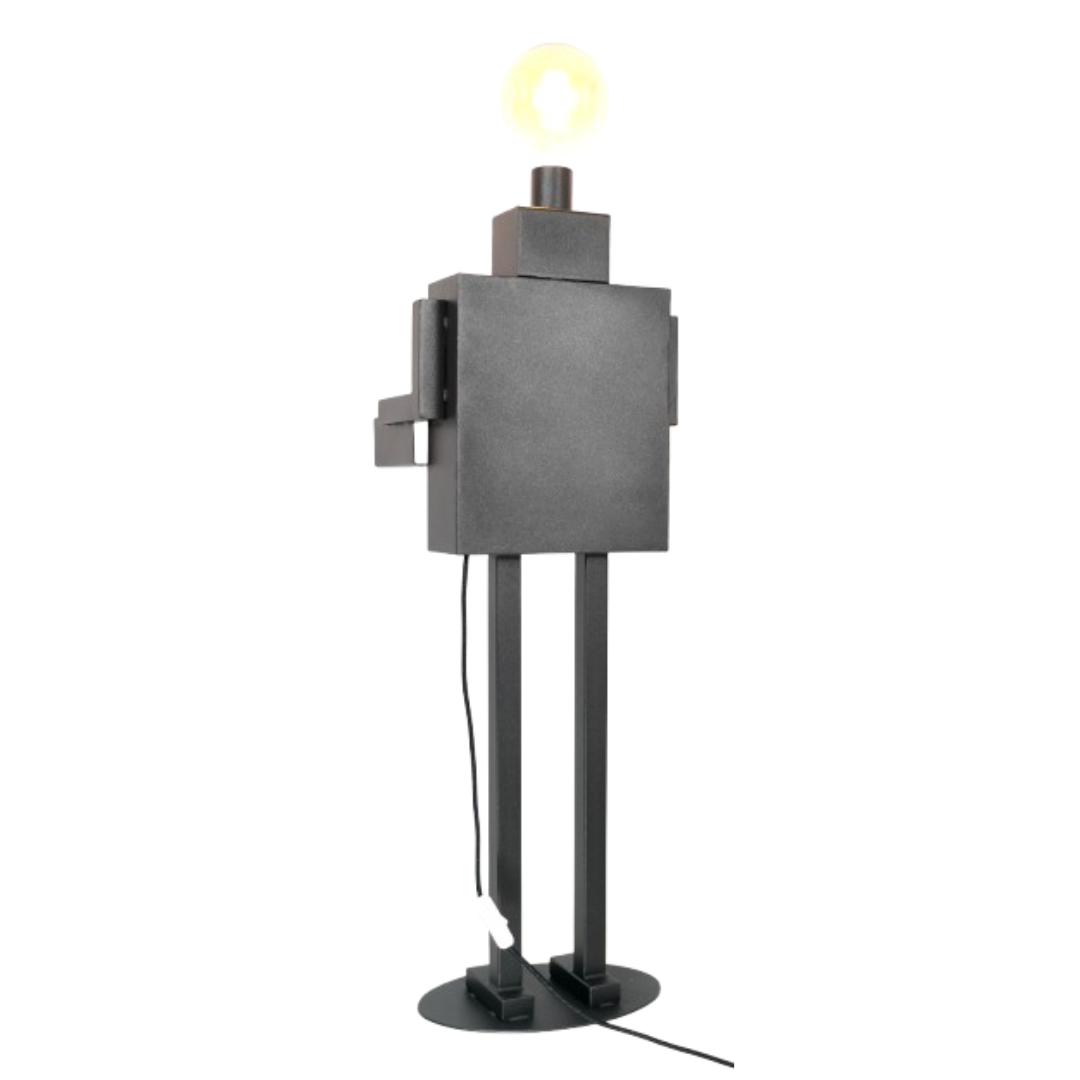 Robot Lampada - Nero Metallizzato