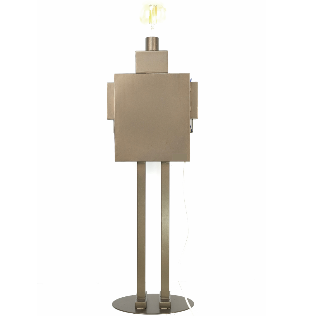 Robot Lampada - Bronzo Liscio