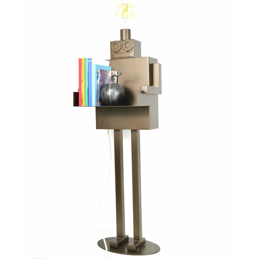 Robot Lampada - Bronzo Liscio